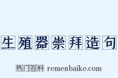 生殖器崇拜造句是什么意思的图片